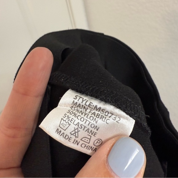 Madison The Label Henley Black Pull On Zip Pants Size Medium - Picture 5 of 5